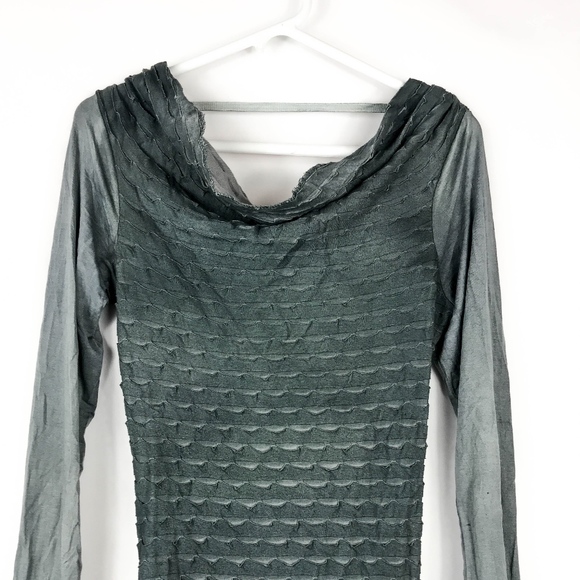 Monoreno Scoop Neck Dress in Charcoal Women Small - Picture 2 of 8